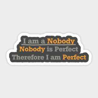 Nobody Sticker